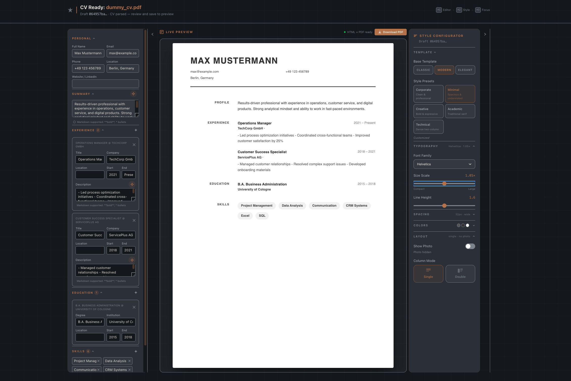 Cvelo Editor Preview